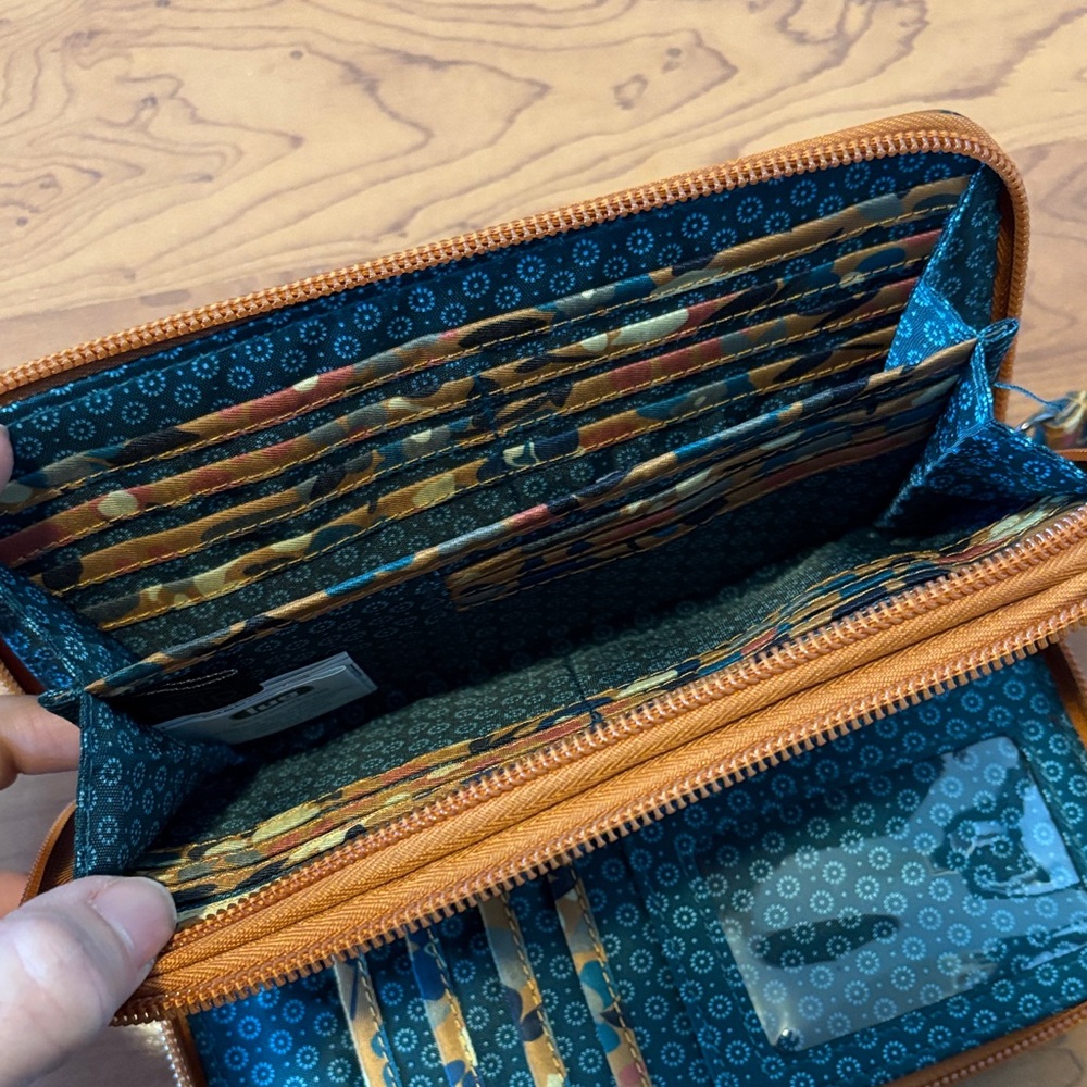 Floral Lug Nylon Wristlet Wallet - Picture 3 of 5
